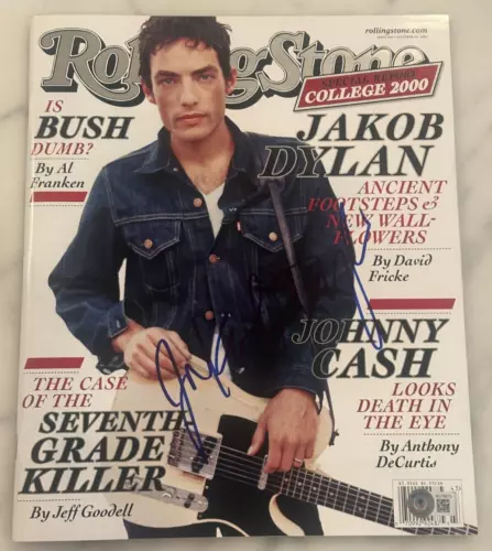 JAKOB DYLAN SIGNED 10/26/00 ROLLING STONE MAGAZINE BAS LOA (NO LABEL) AUTO 10 COLLECTIBLE MEMORABILIA