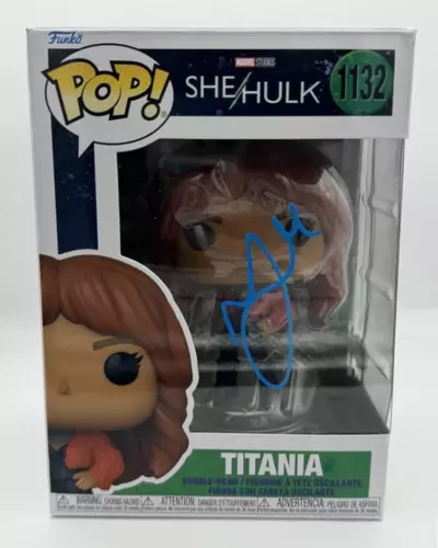 JAMEELA JAMIL “SHE-HULK” AUTOGRAPH SIGNED ‘TITANIA’ 1132 FUNKO POP FIGURE D ACOA COLLECTIBLE MEMORABILIA