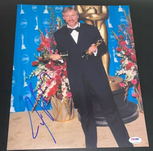 JAMES CAMERON SIGNED AUTOGRAPH 11×14 PHOTO AUTHENTIC TITANIC OSCAR WINNER PSA C COLLECTIBLE MEMORABILIA