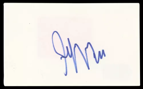 JEFFREY TAMBOR ARRESTED DEVELOPMENT AUTHENTIC SIGNED 3×5 INDEX CARD BAS #BL98779 COLLECTIBLE MEMORABILIA