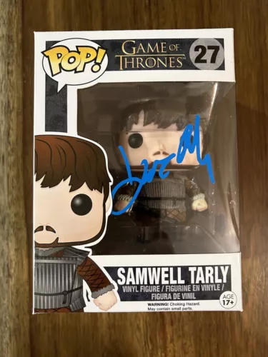 JOHN BRADLEY ‘GAME OF THRONES’ SIGNED FUNKO POP ‘SAMWELL TARLY’ BECKETT PROOF COLLECTIBLE MEMORABILIA
