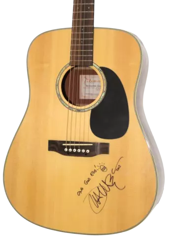 John Mayer Signed Autograph Acoustic Guitar - Awesome Inscription! JSA & Beckett