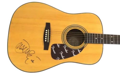 JOHN MAYER SIGNED AUTOGRAPH FULL SIZE FENDER ACOUSTIC GUITAR JSA & BECKETT COA COLLECTIBLE MEMORABILIA