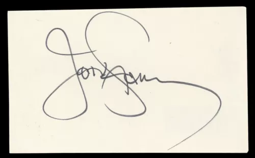 JOHN STAMOS FULL HOUSE AUTHENTIC SIGNED 3×5 INDEX CARD AUTOGRAPHED BAS #BL98567 COLLECTIBLE MEMORABILIA