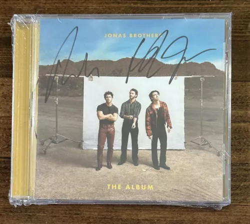 JONAS BROTHERS THE ALBUM SIGNED SEALED CD FULL BAND NICK JOE KEVIN AUTOGRAPH #6 COLLECTIBLE MEMORABILIA