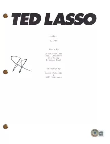 KEELEY HAZELL SIGNED AUTOGRAPH TED LASSO PILOT SCRIPT SCREENPLAY BEX BECKETT COA COLLECTIBLE MEMORABILIA