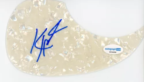 KELSEY HART SIGNED AUTOGRAPH ACOUSTIC GUITAR PICKGUARD ACOA COUNTRY LIFE WITH U COLLECTIBLE MEMORABILIA