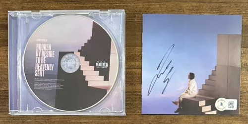 LEWIS CAPALDI BROKEN BY DESIRE SIGNED CD COVER AUTOGRAPHED BAS BECKETT COA COLLECTIBLE MEMORABILIA