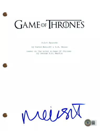 MAISIE WILLIAMS SIGNED AUTOGRAPH GAME OF THRONES PILOT SCRIPT SCREENPLAY BAS COA COLLECTIBLE MEMORABILIA