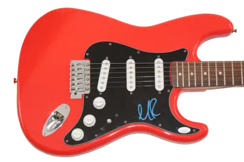 MARC ROBERGE O.A.R. SIGNED AUTOGRAPH RED FENDER ELECTRIC GUITAR – RISEN JSA COA COLLECTIBLE MEMORABILIA
