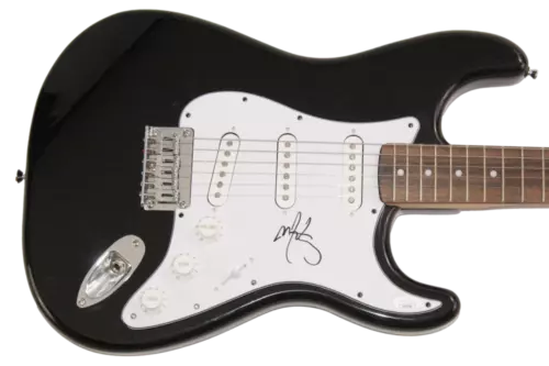 MARK WAHLBERG SIGNED AUTOGRAPH FENDER GUITAR – MARKY MARK FUNKY BUNCH JSA COA COLLECTIBLE MEMORABILIA