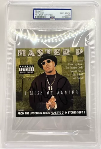 Master P Signed Autographed I Miss My Homies Cd Booklet PSA/DNA