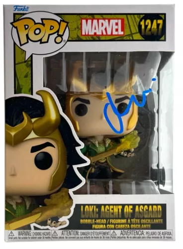 MATT DAMON SIGNED FUNKO POP LOKI AGENT OF ASGARD THOR AVENGERS AUTOGRAPH BAS COA COLLECTIBLE MEMORABILIA