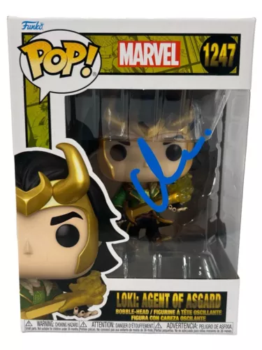 MATT DAMON SIGNED FUNKO POP LOKI AGENT OF ASGARD THOR AVENGERS AUTOGRAPH BAS COA COLLECTIBLE MEMORABILIA