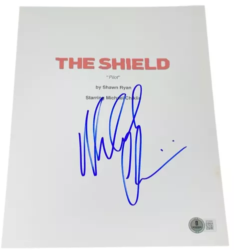 MICHAEL CHIKLIS SIGNED AUTOGRAPH THE SHIELD “PILOT” TV EPISODE SCRIPT BECKETT NY COLLECTIBLE MEMORABILIA