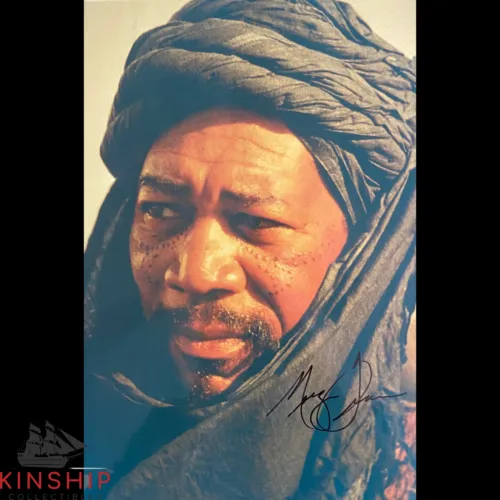 MORGAN FREEMAN SIGNED LARGE COLOR PHOTO JSA LOA ROBINHOOD RARE BOLD AUTO B830 COLLECTIBLE MEMORABILIA