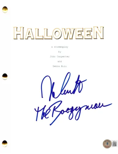 NICK CASTLE SIGNED HALLOWEEN FULL SCRIPT AUTHENTIC AUTOGRAPH BECKETT WITNESS COLLECTIBLE MEMORABILIA