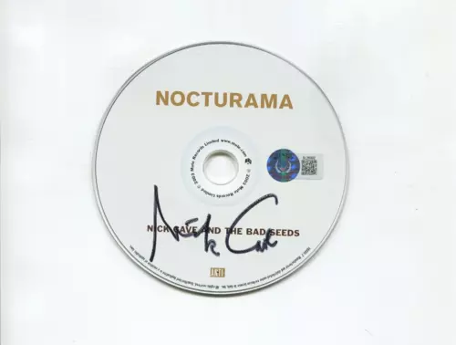 NICK CAVE SIGNED AUTOGRAPHED “NOCTURAMA” CD BECKETT (BAS) COLLECTIBLE MEMORABILIA