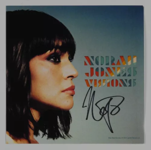 NORAH JONES JSA SIGNED AUTOGRAPH CD INSERT VISIONS COLLECTIBLE MEMORABILIA