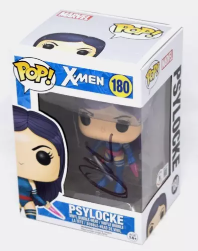 OLIVIA MUNN SIGNED FUNKO POP MARVEL X-MEN PSYLOCKE #180 AUTOGRAPH BECKETT COA COLLECTIBLE MEMORABILIA