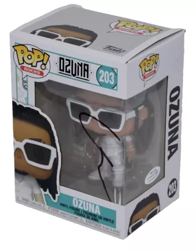 OZUNA SIGNED AUTOGRAPHED FUNKO POP ROCKS VINYL FIGURE PUERTO RICAN SINGER ACOA COLLECTIBLE MEMORABILIA