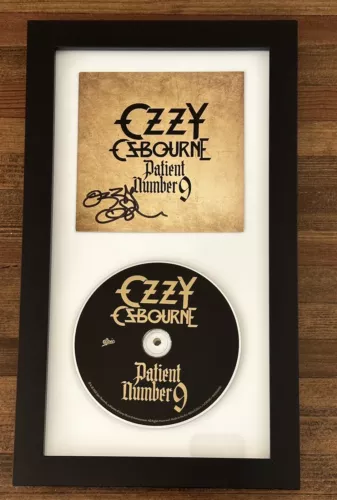 Ozzy Osbourne Patient Number 9 CD サイン付き Ozzy Osbourne FRAMED Patient Number 9 CD + Signed Art Card