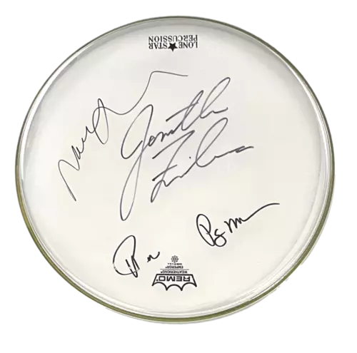 PHISH BAND SIGNED AUTOGRAPH 14″ DRUMHEAD – JON FISHMAN TREY ANASTASIO +2 W/ JSA COLLECTIBLE MEMORABILIA