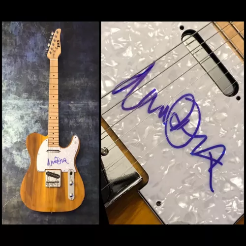 PSA GORILLAZ & BLUR ROCK STAR * DAMON ALBARN * SIGNED ELECTRIC TELE GUITAR COA COLLECTIBLE MEMORABILIA