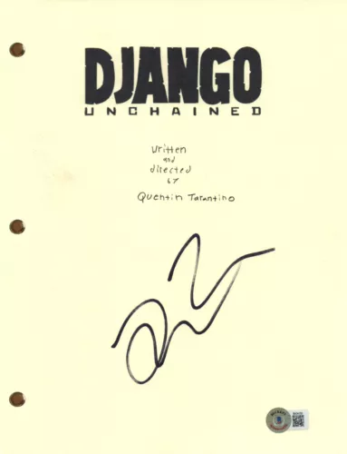QUENTIN TARANTINO SIGNED AUTOGRAPH DJANGO UNCHAINED FULL MOVIE SCRIPT BAS COA COLLECTIBLE MEMORABILIA