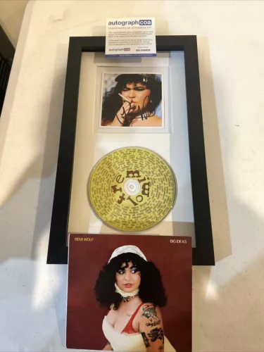 REMI WOLF SIGNED AUTOGRAPH FRAMED CD DISPLAY ACOA BIG IDEAS