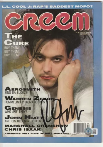ROBERT SMITH (THE CURE) SIGNED OCT 1987 CREEM MAGAZINE BECKETT BAS (NO LABEL) COLLECTIBLE MEMORABILIA