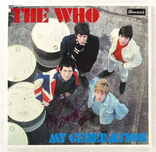 ROGER DALTREY THE WHO SIGNED AUTOGRAPH ALBUM RECORD LP MY GENERATION BECKETT COA COLLECTIBLE MEMORABILIA
