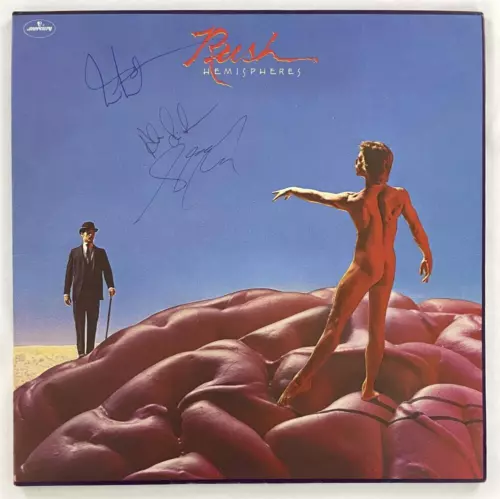 Rush Signed Autograph Album Vinyl Record - Geddy Lee Neil Peart ALifeson JSA COA