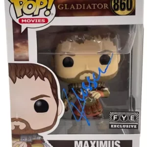 Russell Crowe Signed Maximus Funko Gladiator 860 Authentic Autograph Beckett