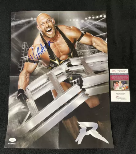 RYBACK SIGNED WWE 15×21 POSTER JSA COA COLLECTIBLE MEMORABILIA