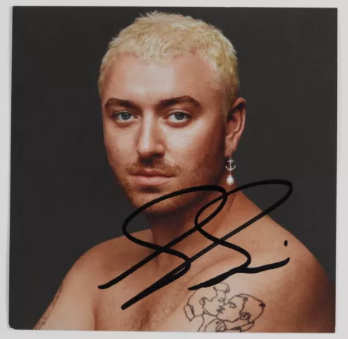 SAM SMITH JSA SIGNED AUTOGRAPH CD INSERT GLORY COLLECTIBLE MEMORABILIA