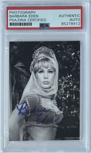 SIGNED BARBARA EDEN I DREAM OF JEANNIE PICTURE AUTOGRAPH PSA DNA CERTIFIED COA COLLECTIBLE MEMORABILIA