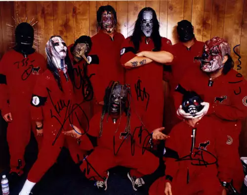 SLIPKNOT FULL BAND AUTOGRAPHED SIGNED 11×14 PHOTO ACOA COLLECTIBLE MEMORABILIA