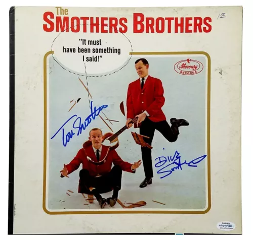 SMOTHERS BROTHERS AUTOGRAPH SIGNED RECORD ALBUM LP ACOA COLLECTIBLE MEMORABILIA