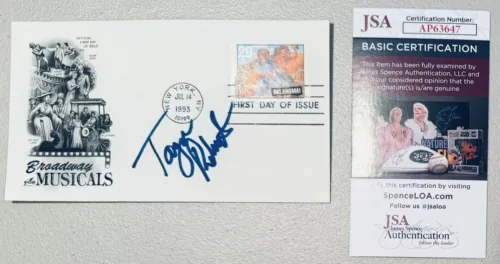 TANYA ROBERTS SIGNED AUTOGRAPHED FIRST DAY COVER JSA CERT BEASTMASTER 1 COLLECTIBLE MEMORABILIA