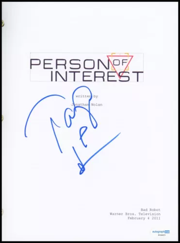 TARAJI P. HENSON “PERSON OF INTEREST” AUTOGRAPH SIGNED PILOT EPISODE SCRIPT ACOA COLLECTIBLE MEMORABILIA