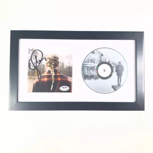 TAYLOR SWIFT SIGNED CD COVER FRAMED PSA/DNA EVERMORE AUTOGRAPHED COLLECTIBLE MEMORABILIA