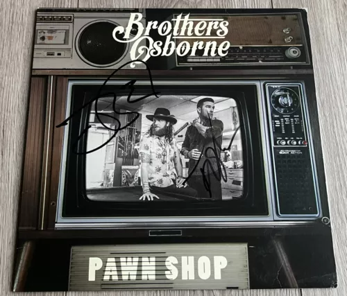 THE BROTHERS OSBORNE SIGNED AUTOGRAPH PAWN SHOP VINYL ALBUM RECORD & BECKETT COA COLLECTIBLE MEMORABILIA