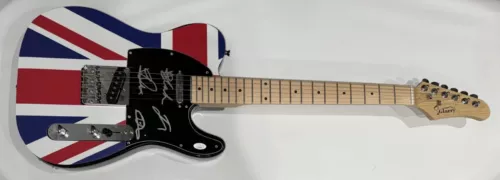 THE STRUTS SIGNED UK ELECTRIC GUITAR LUKE SPILLER JED GETHIN ADAM 4X JSA COA COLLECTIBLE MEMORABILIA