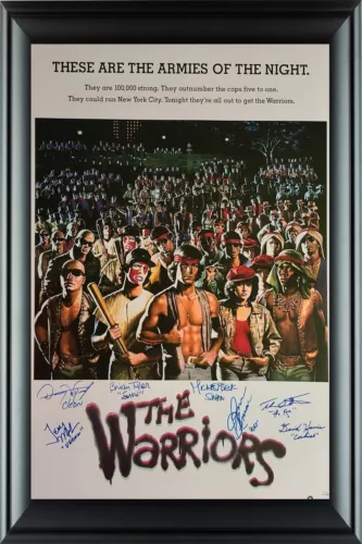 THE WARRIORS CAST AUTOGRAPHED SIGNED FRAMED 24×36 POSTER EXACT PHOTO PROOF ACOA COLLECTIBLE MEMORABILIA