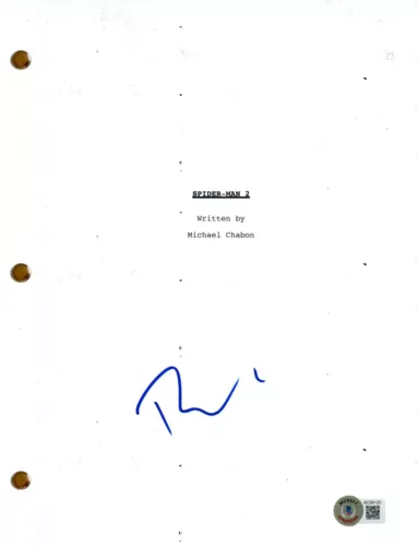 Tobey Maguire Signed Autograph Spider-Man 2 Movie Script Full Screenplay BAS COA