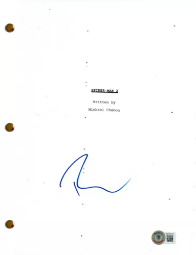 Tobey Maguire Signed Autograph Spider-Man 2 Movie Script Screenplay Beckett COA
