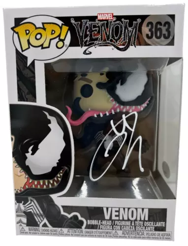TOM HARDY SIGNED AUTOGRAPHED FUNKO POP VINYL VENOM 363 AUTHENTIC JSA COA
