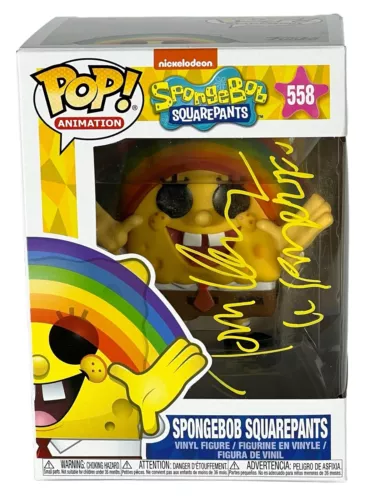 TOM KENNY SIGNED AUTOGRAPH SPONGEBOB SQUAREPANTS FUNKO POP #558 BECKETT COA COLLECTIBLE MEMORABILIA