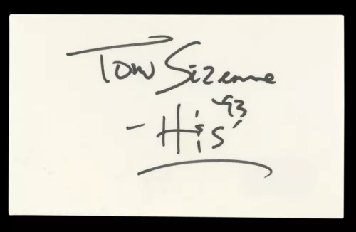 Tom Sizemore Saving Private Ryan Authentic Signed 3x5 Index Card BAS #BL98468
